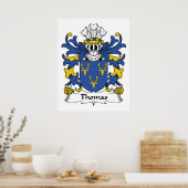 Thomas Family Crest Poster (Keuken)