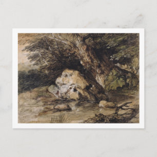 Thomas Gainsborough   Een Hilly Landscape met Figu Briefkaart