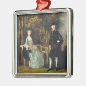 Thomas Gainsborough | Lady Lloyd en haar zoon, Ric Metalen Ornament (Links)