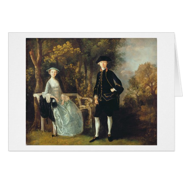 Thomas Gainsborough | Lady Lloyd et son fils, Rich (Devant horizontal)