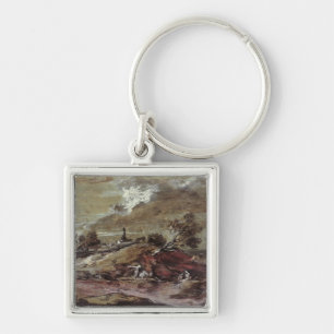 Thomas Gainsborough Landschap: Storm-effect, 18e Sleutelhanger