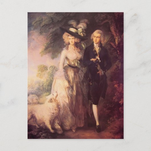 Thomas Gainsborough- Mr. en Mrs William Hallett Briefkaart (Voorkant)