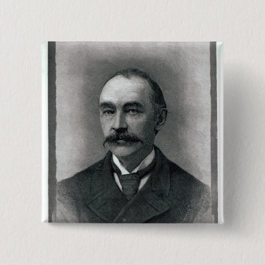 Thomas Hardy, 1892 Vierkante Button 5,1 Cm (Voorkant)