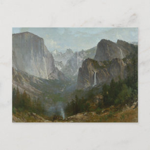 Thomas Hill - Indiërs op Campfire, Yosemite Valley Briefkaart