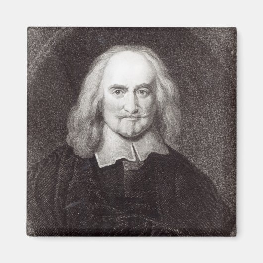 Thomas Hobbes van 'Gallery of Portreits' Magneet (Voorkant)
