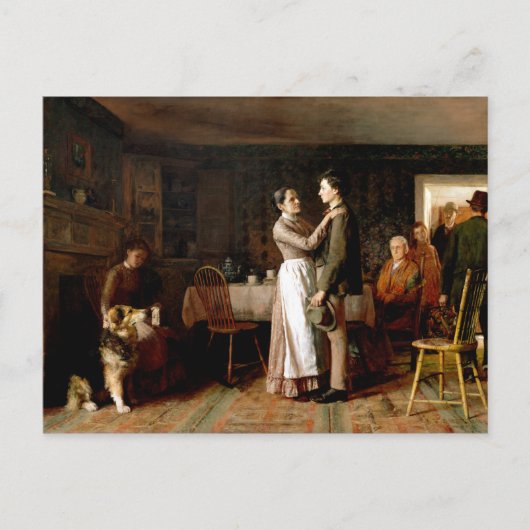 Thomas Hovenden Breaking Home Stropdassen Briefkaart (Voorkant)