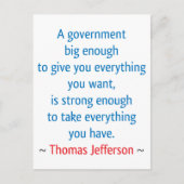 Thomas Jefferson #1 Briefkaart (Voorkant)