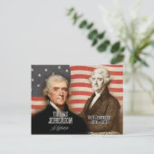 Thomas Jefferson - 3de President van de VS Briefkaart (Staand voorkant)
