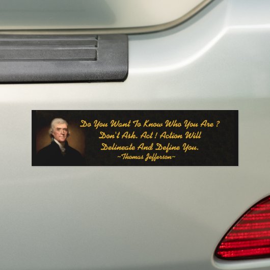 Thomas Jefferson Action Bumpersticker (Op auto)