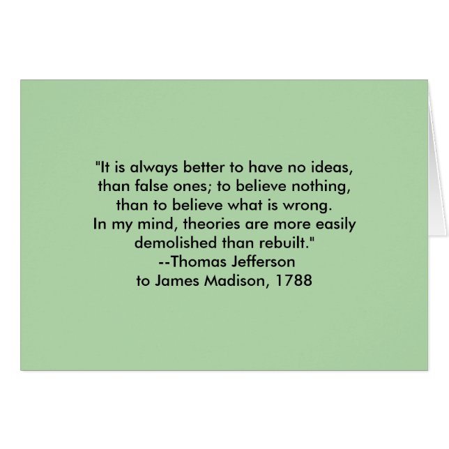 Thomas Jefferson - altijd beter Gibney Museum (Voorkant Horizontaal)