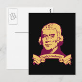Thomas Jefferson Briefkaart (Voorkant / Achterkant)