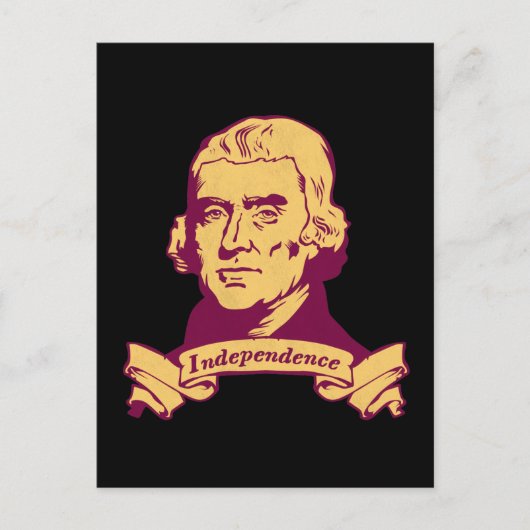 Thomas Jefferson Briefkaart (Voorkant)