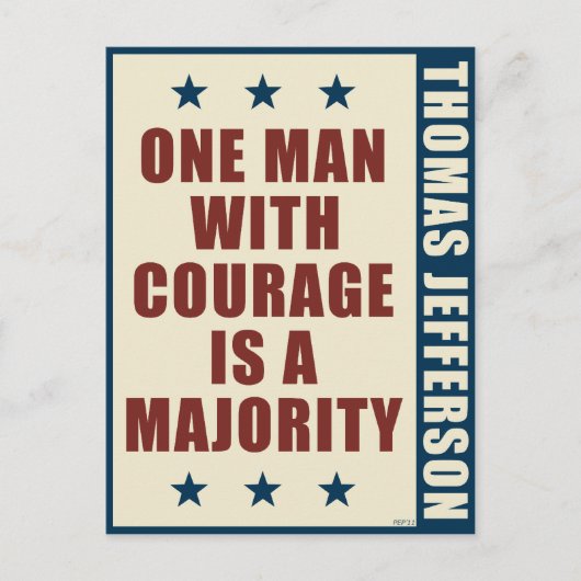 Thomas Jefferson Briefkaart (Voorkant)