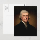 Thomas Jefferson Briefkaart (Voorkant / Achterkant)