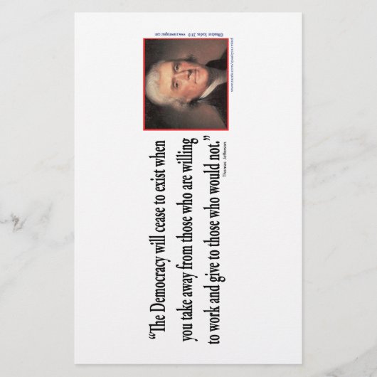 Thomas Jefferson Briefpapier (Voorkant)