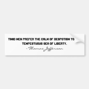 Thomas Jefferson Bumpersticker