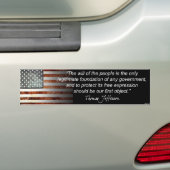 Thomas Jefferson Bumpersticker (Op auto)
