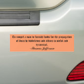 Thomas Jefferson Bumpersticker (Op auto)