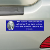Thomas Jefferson Bumpersticker (Op auto)