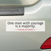 Thomas Jefferson Bumpersticker (Op auto)