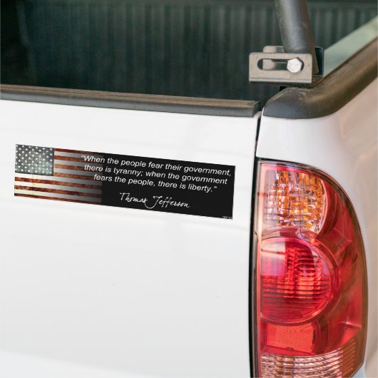 Thomas Jefferson Bumpersticker (Op Truck)