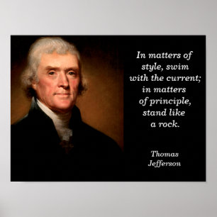Thomas Jefferson citaat - poster