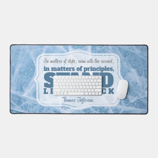 Thomas Jefferson Citation Inspirationnelle "Princi (Clavier et souris)