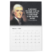Thomas Jefferson citeert met Presidentiële Foto Kalender (Feb 2026)