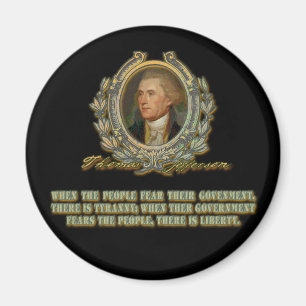 Thomas Jefferson citeert: Overheid en het volk Magneet