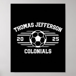 Thomas Jefferson Colonials Voetbal Byll 2025 Poster