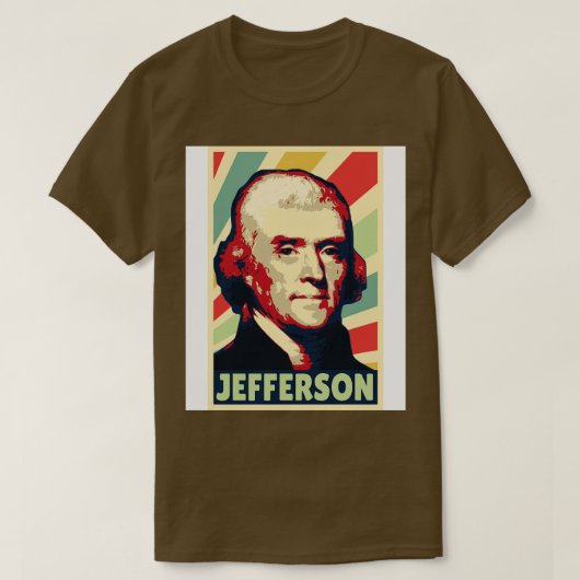 Thomas Jefferson Colors T-shirt (Design voorkant)