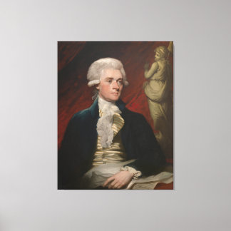Thomas Jefferson door Mather Brown (1786) Canvas Afdruk