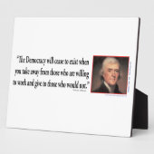 Thomas Jefferson Fotoplaat (Zijkant)