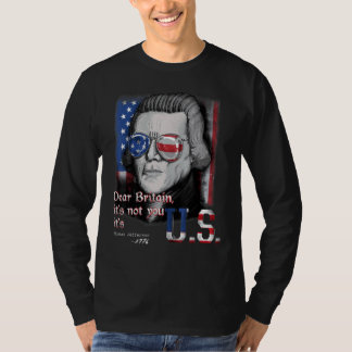 Thomas Jefferson Founding Vader Usa Vlag 4th Ju T-shirt