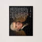 Thomas Jefferson Frugal Government Quote Puzzle Legpuzzel (Verticaal)
