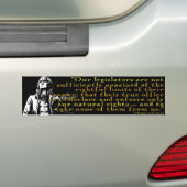 Thomas Jefferson "Grenzen aan de macht" bumperstic Bumpersticker (Op auto)