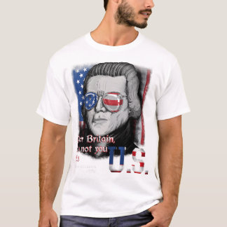 Thomas Jefferson grondlegger vader VS vlag 4 juli T-shirt