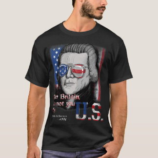Thomas Jefferson grondlegger vader VS vlag 4 juli T-shirt