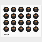 Thomas Jefferson het grootste gevaar voor de vrijh Ronde Sticker (Vel)