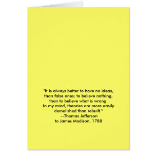 Thomas Jefferson - Het is altijd beter