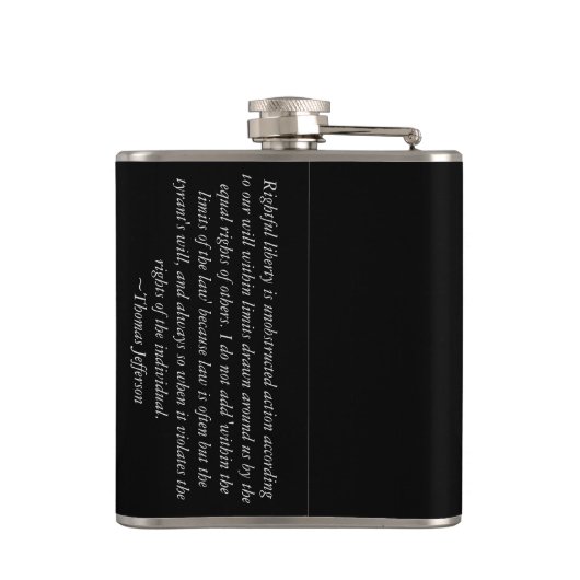 Thomas Jefferson Heupfles (Achterkant)