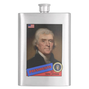 Thomas Jefferson-honkaarten Heupfles