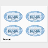 Thomas Jefferson Inspirerend citaat "Principe" Ovale Sticker (Vel)