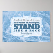 Thomas Jefferson Inspirerend citaat "Principe" Poster (Voorkant)