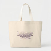 Thomas Jefferson - It is always better Large Tote  (Voorkant)