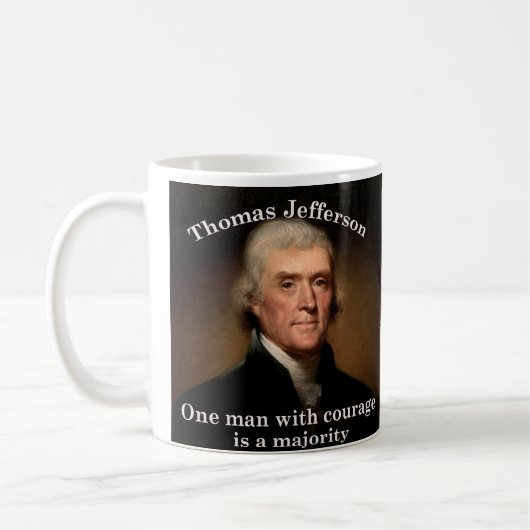 Thomas Jefferson La Mug patriotique de la Journée (Gauche)
