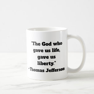 Thomas Jefferson Liberty Citation de café Mug