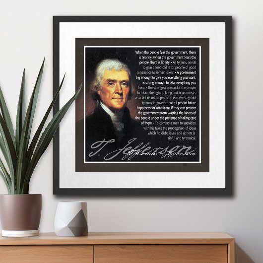 Thomas Jefferson - meerdere citaten Poster