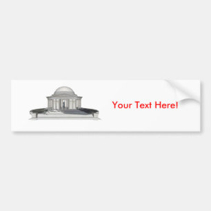 Thomas Jefferson Memorial: 3D-model: Bumpersticker