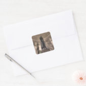 Thomas Jefferson Memorial Bronze Vierkante Sticker (Envelop)